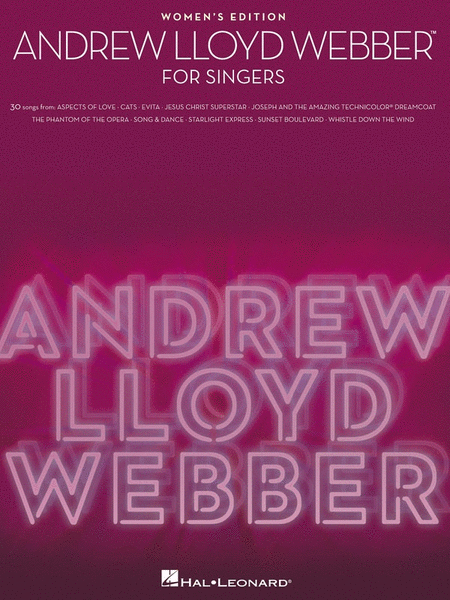 Andrew Lloyd Webber For Singers Womens Edition