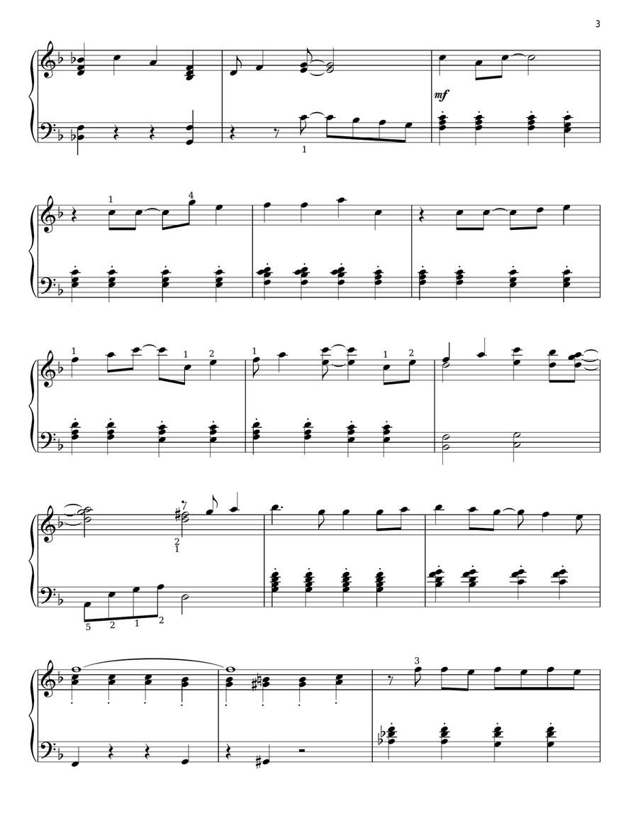 Popular (from Wicked) Popular (from Wicked) Piano Solo scores gallery preview page 3