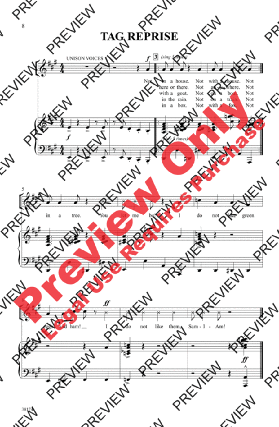 Green Eggs and Ham Green Eggs and Ham 2-Part scores gallery preview page 8