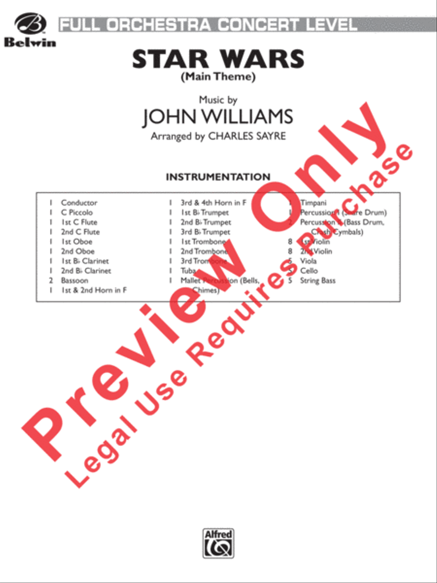 Star Wars (Main Theme) Star Wars (Main Theme) Full Orchestra scores gallery preview page 14
