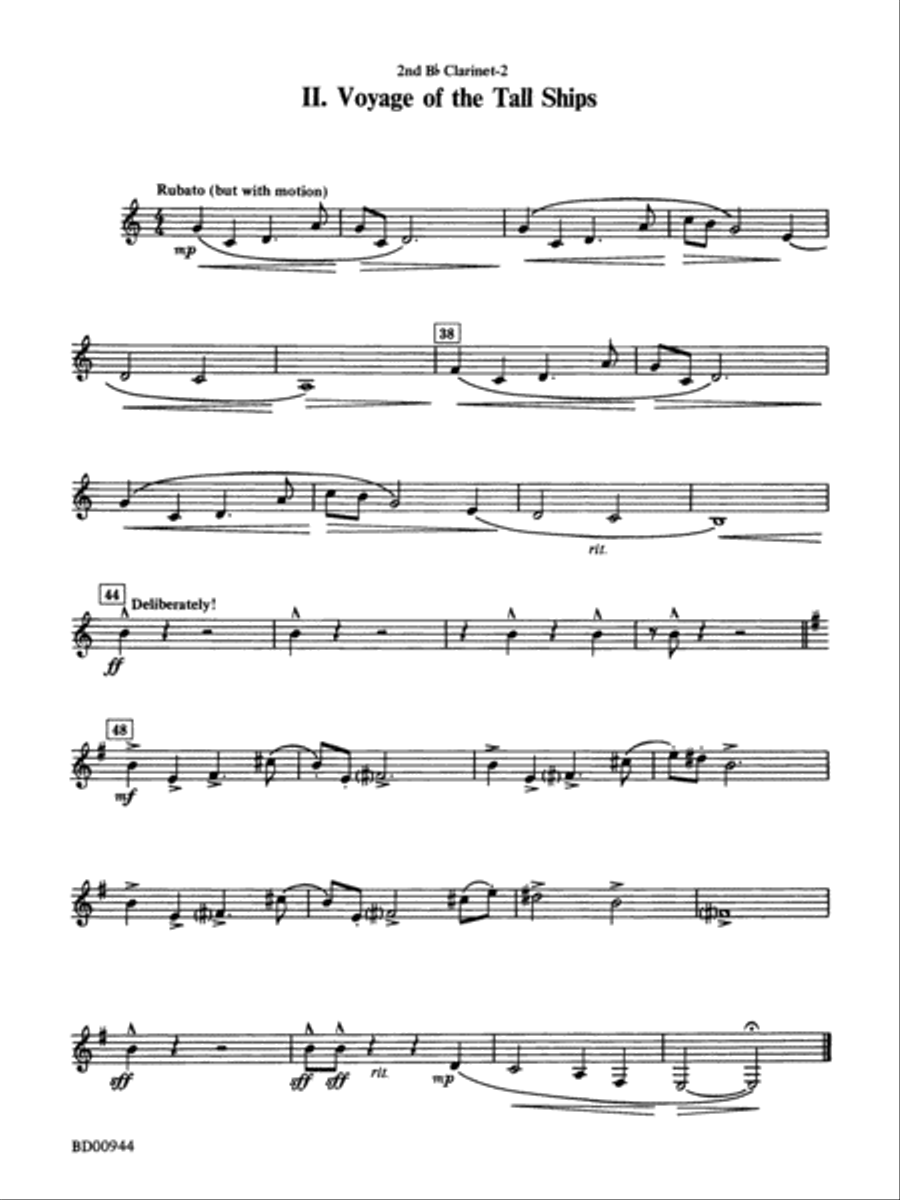 Discovery 1492: 2nd B-flat Clarinet Concert Band scores gallery preview page 2