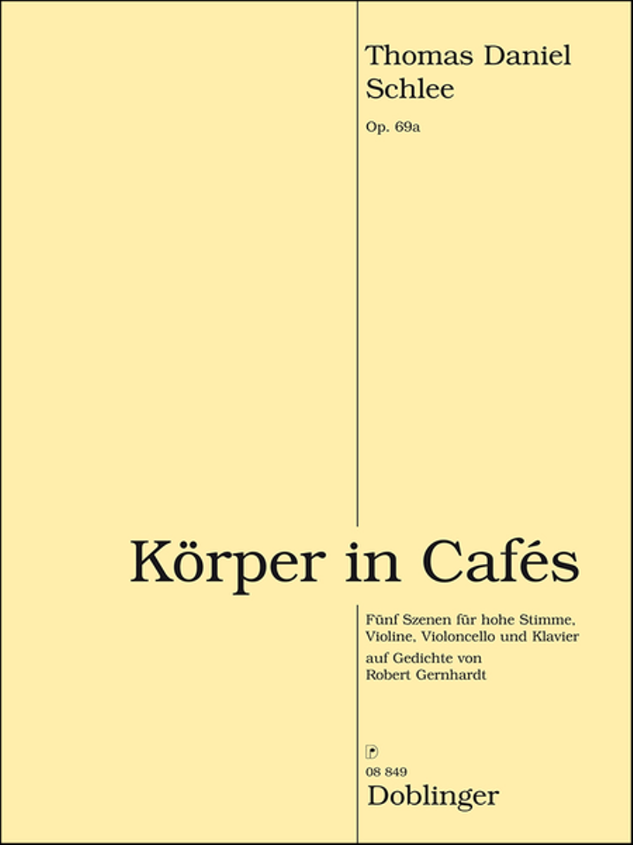 Korper in Cafes op. 69a Voice scores gallery preview page 1