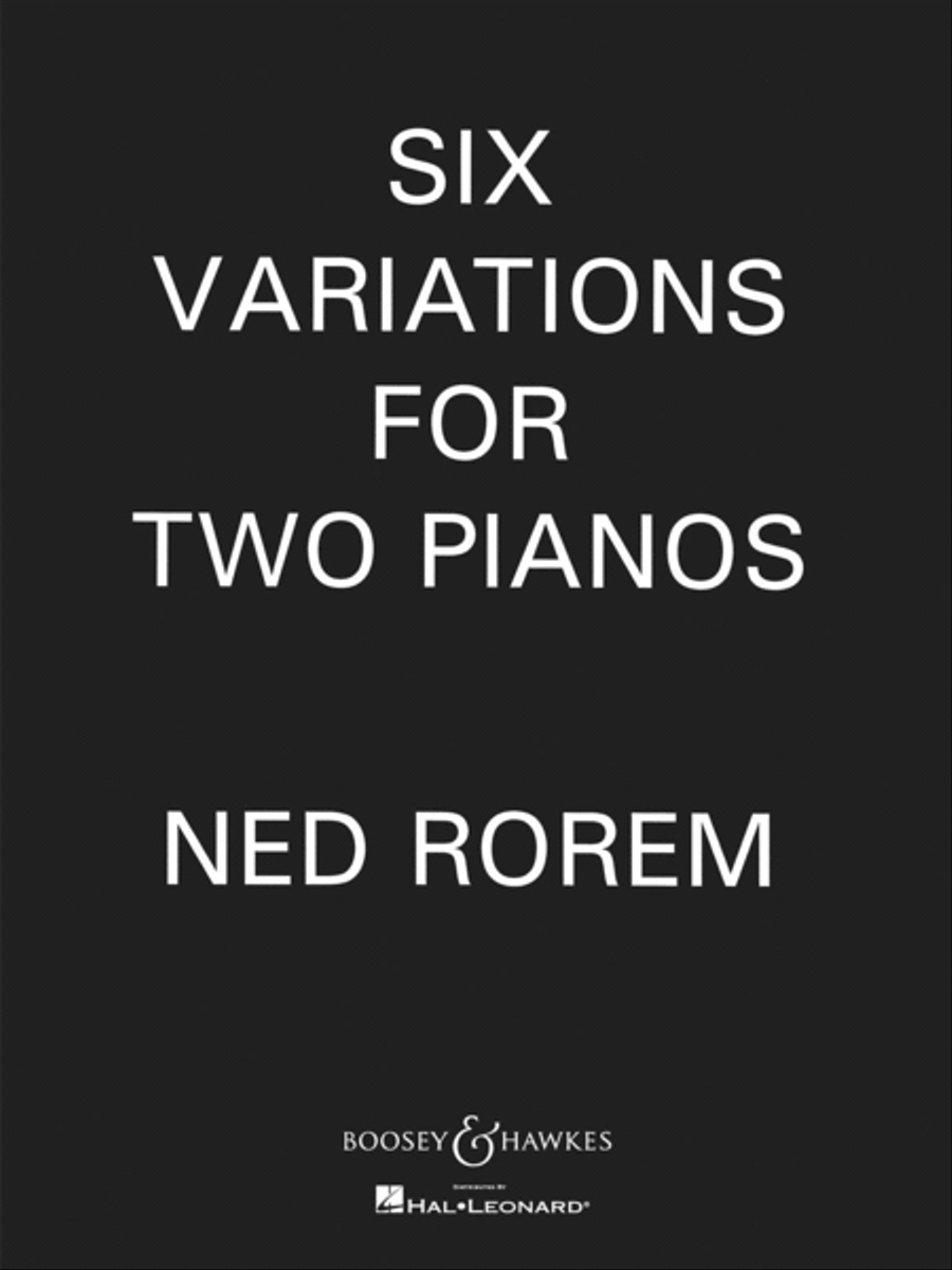 Six Variations for Two Pianos Piano Solo scores gallery preview page 1