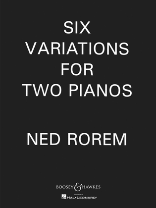 Book cover for Six Variations for Two Pianos