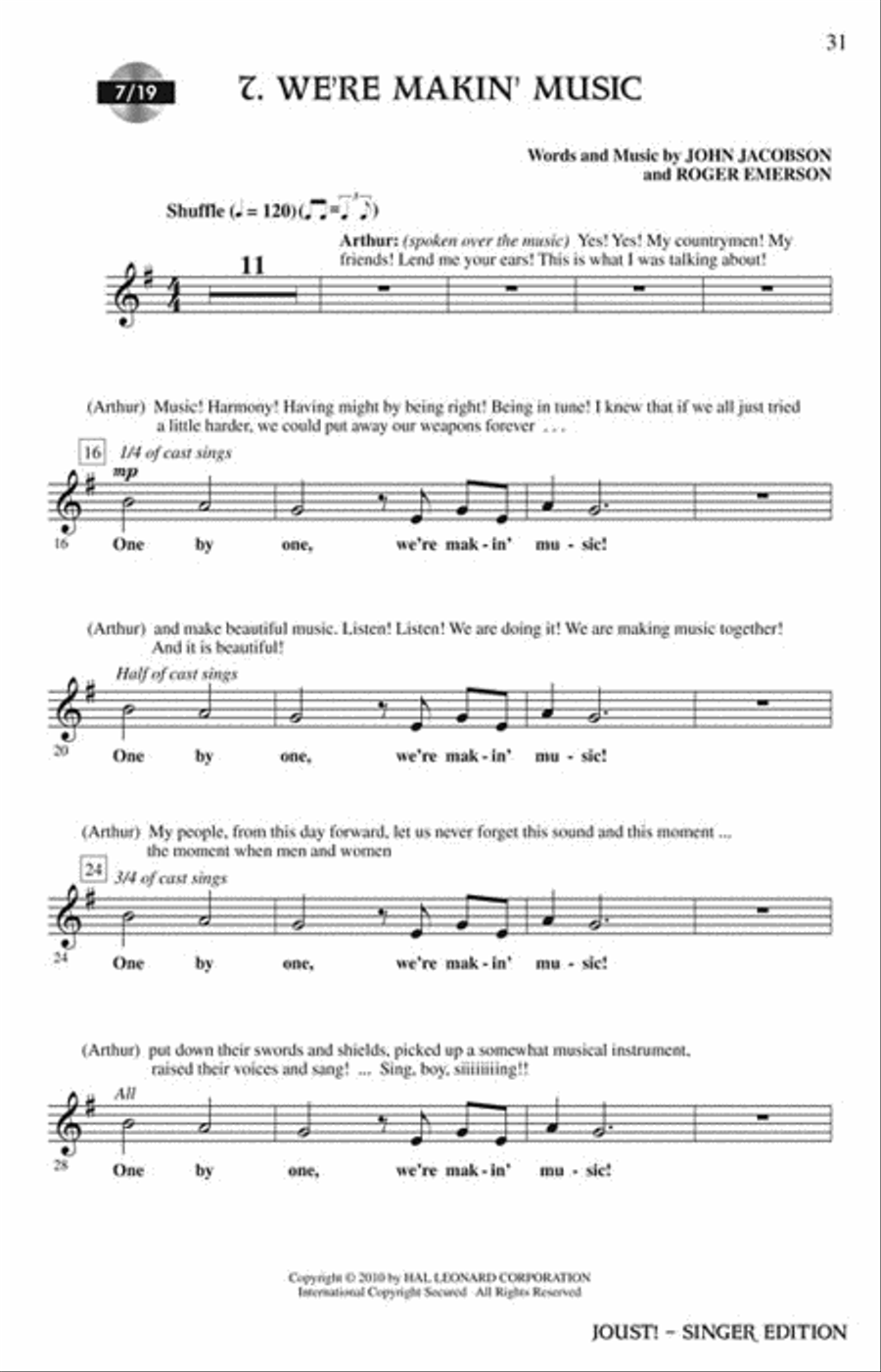 Joust! Joust! Choir scores gallery preview page 7