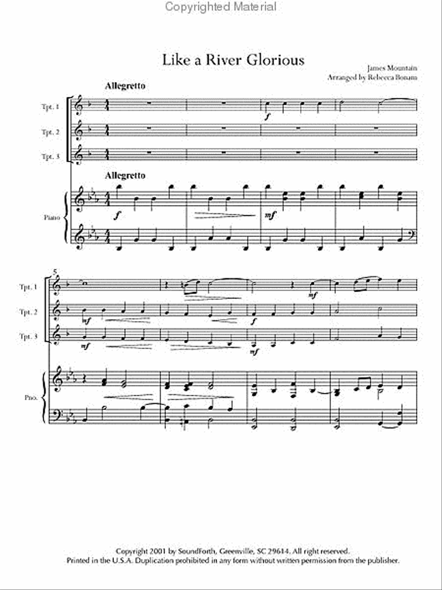 Standing on the Promises - Trumpet Trios Trumpet Trio scores gallery preview page 2