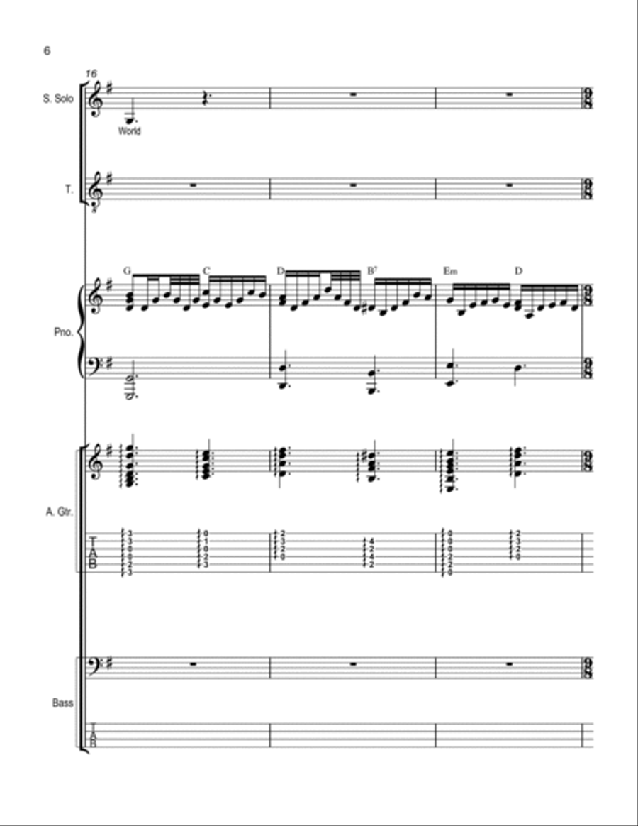 Morning Has Broken Choir scores gallery preview page 6