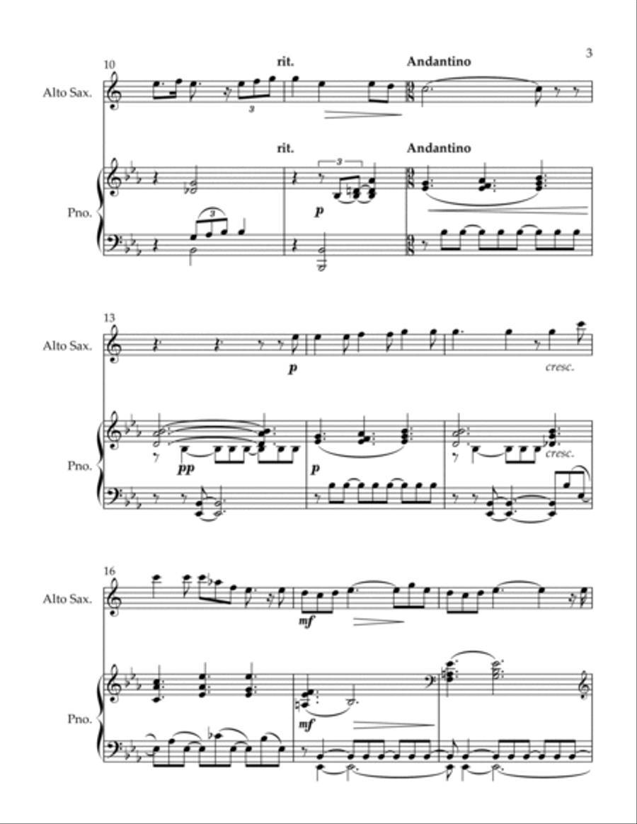 Souvenir Alto Saxophone scores gallery preview page 3