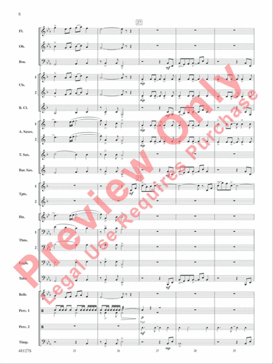 Lone Eagle Lone Eagle Concert Band scores gallery preview page 9