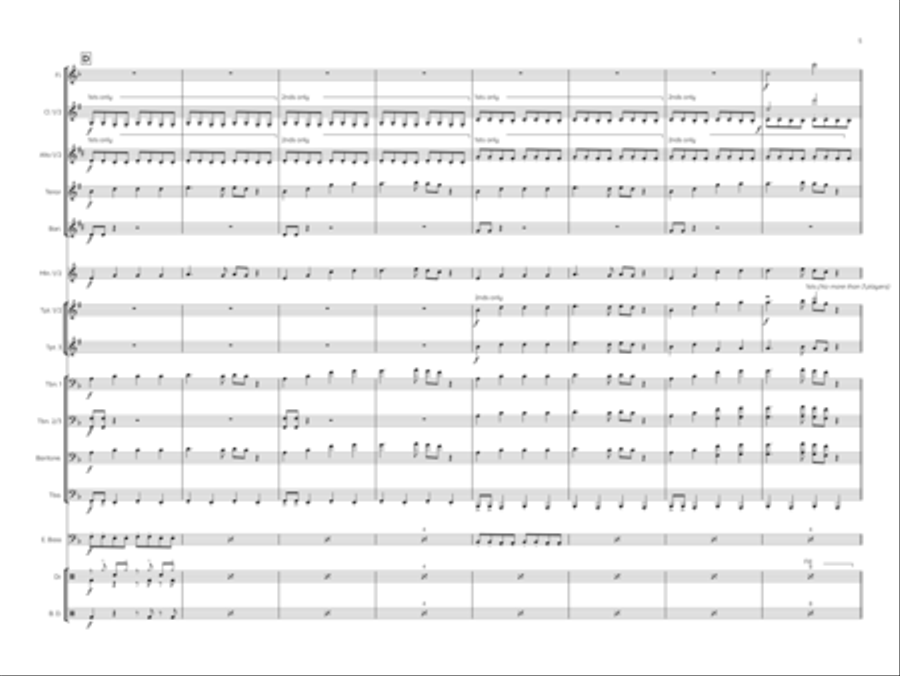 Hot To Go Marching Band scores gallery preview page 5
