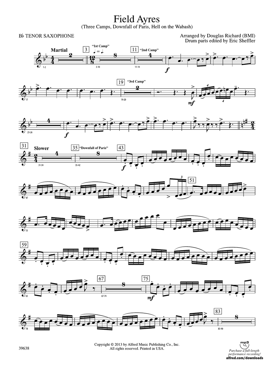 Field Ayres: B-flat Tenor Saxophone