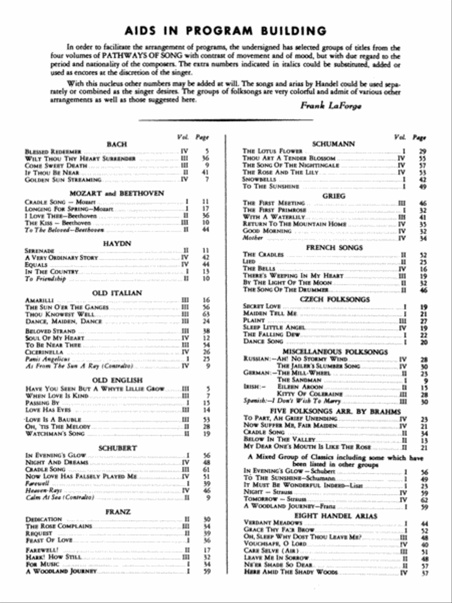 Pathways of Song, Volume 1 Low Voice scores gallery preview page 2