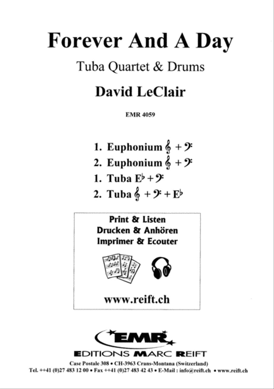 Forever And A Day Tuba Quartet scores gallery preview page 2