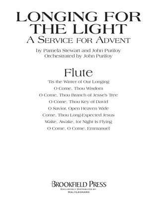 Book cover for Longing For The Light (A Service For Advent) - Flute