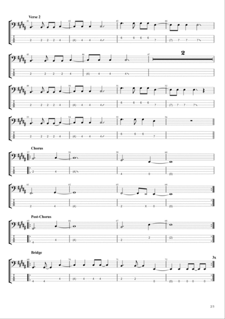 Why Try Guitar Tablature scores gallery preview page 2