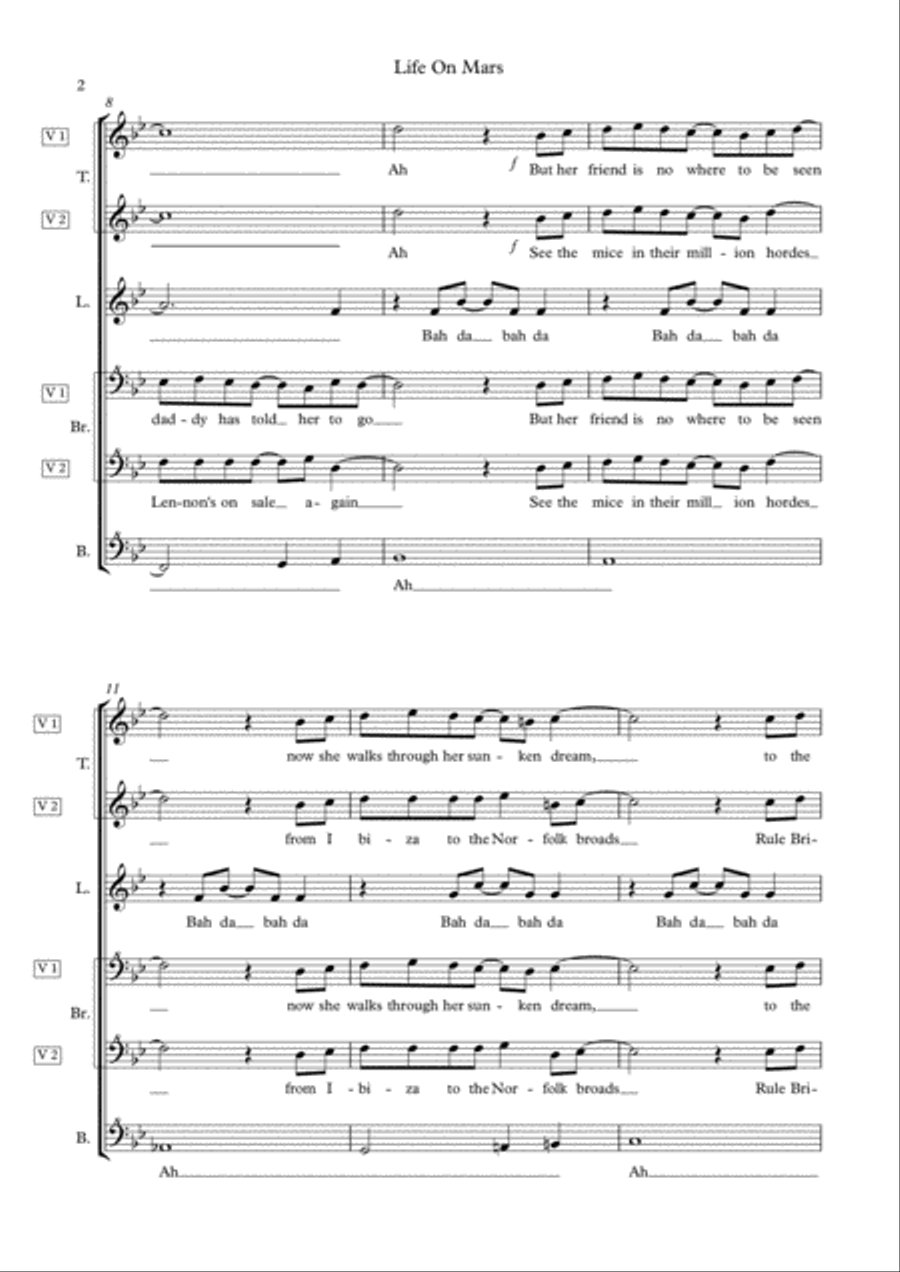 Life On Mars SSAA scores gallery preview page 2