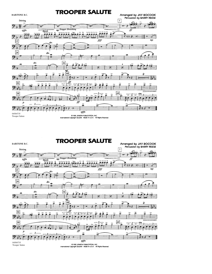 Trooper Salute - Baritone B.C.