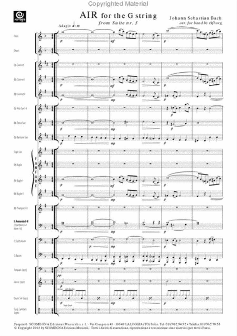 Air on the G String Concert Band scores gallery preview page 3