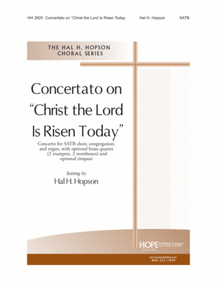 Book cover for Concertato on "Christ the Lord Is Risen Today"