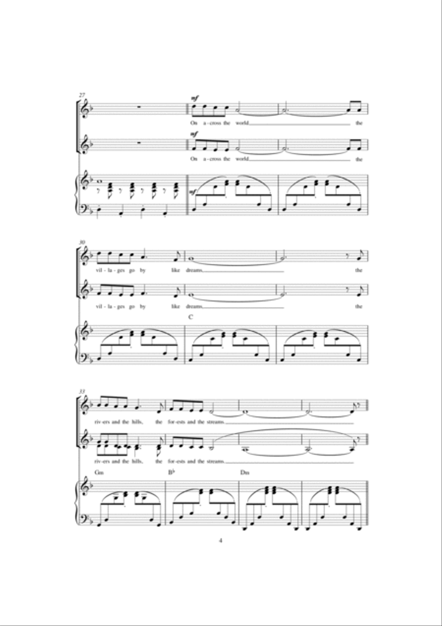 Walking In The Air (theme from The Snowman) SSA scores gallery preview page 4