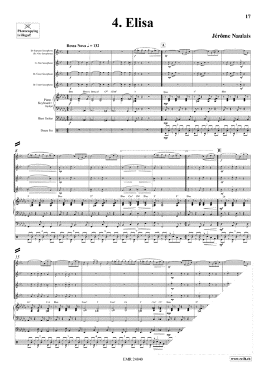 Play With Your Band Volume 2 Saxophone Ensemble scores gallery preview page 7