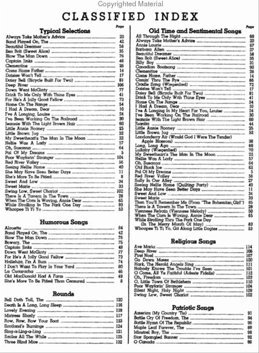 Barbershop Songs Voice scores gallery preview page 2