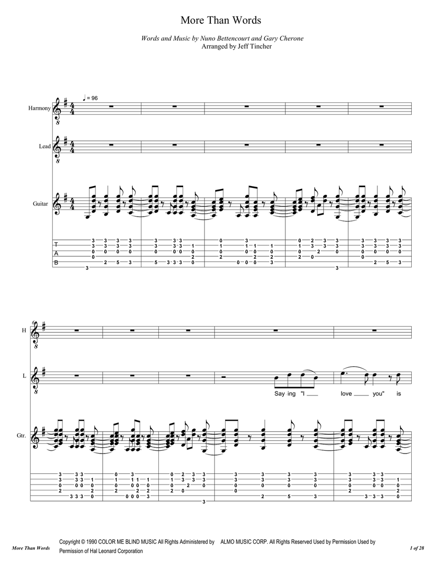 More Than Words Vocal Duet scores gallery preview page 2