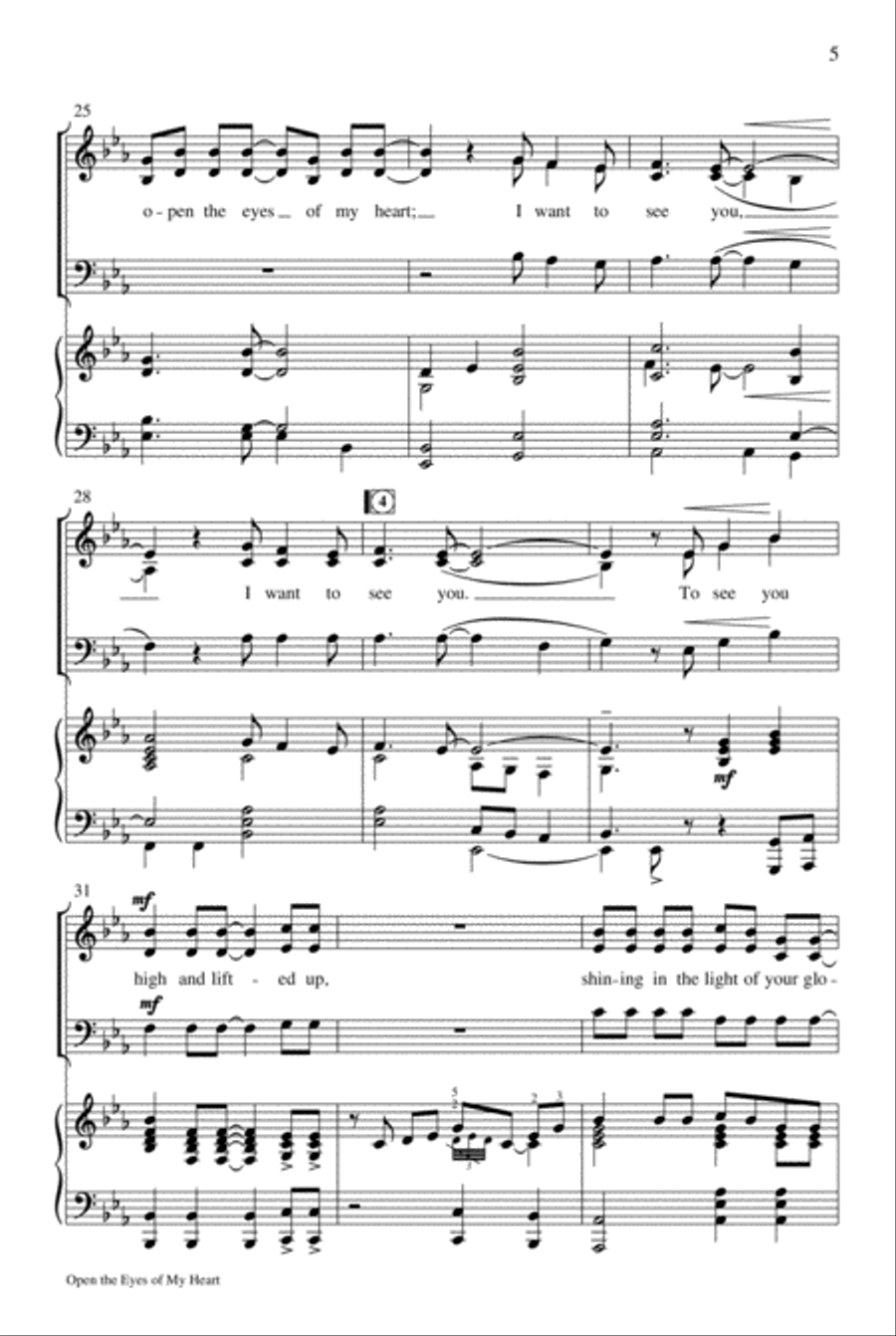 Open the Eyes of My Heart 3-Part scores gallery preview page 4