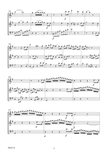HAYDN: DIVERTIMENTO IN G MAJOR Hob.IV 3 for flute, oboe & bassoon or cello