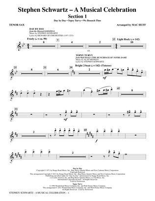 Stephen Schwartz: A Musical Celebration (Medley) - Tenor Sax