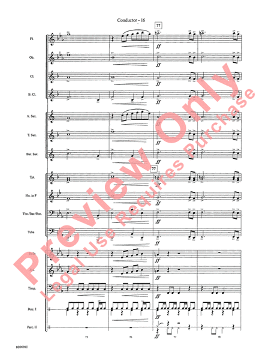 Engines of Resistance Concert Band scores gallery preview page 19