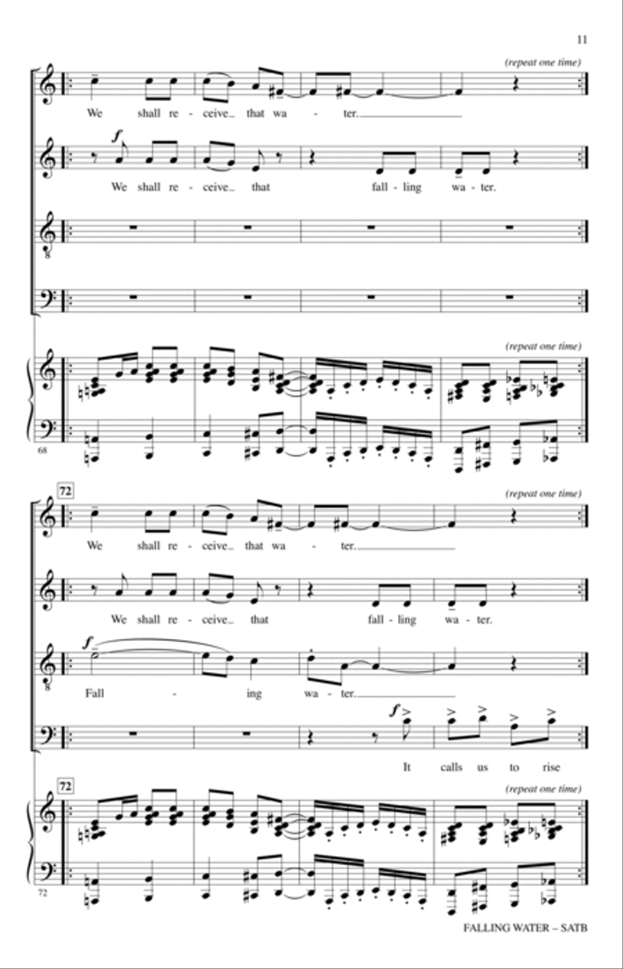 Falling Water 4-Part scores gallery preview page 9