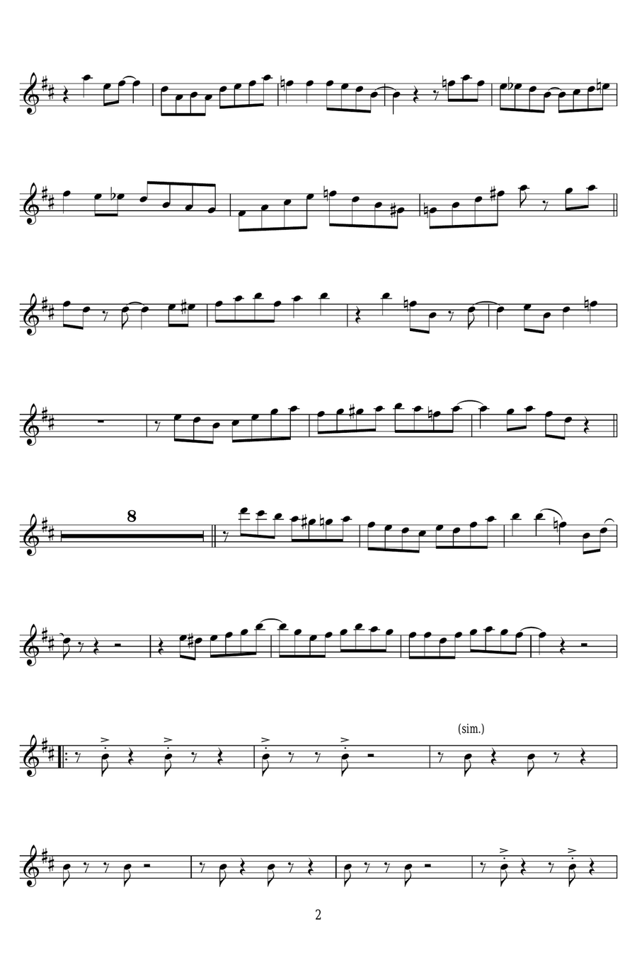 Opus One Opus One Alto Saxophone scores gallery preview page 2