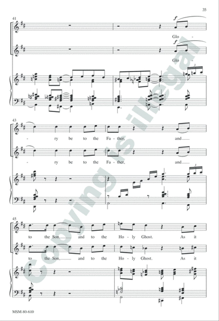 Evensong Unison Choir scores gallery preview page 34