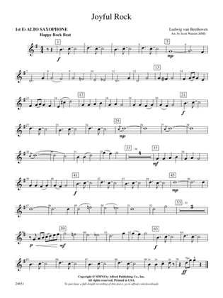 Joyful Rock: E-flat Alto Saxophone
