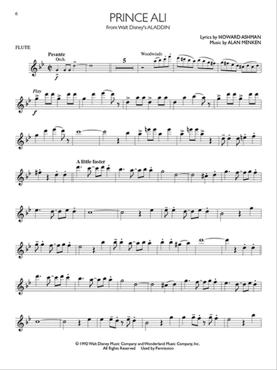 Disney Movie Hits for Flute Flute scores gallery preview page 3