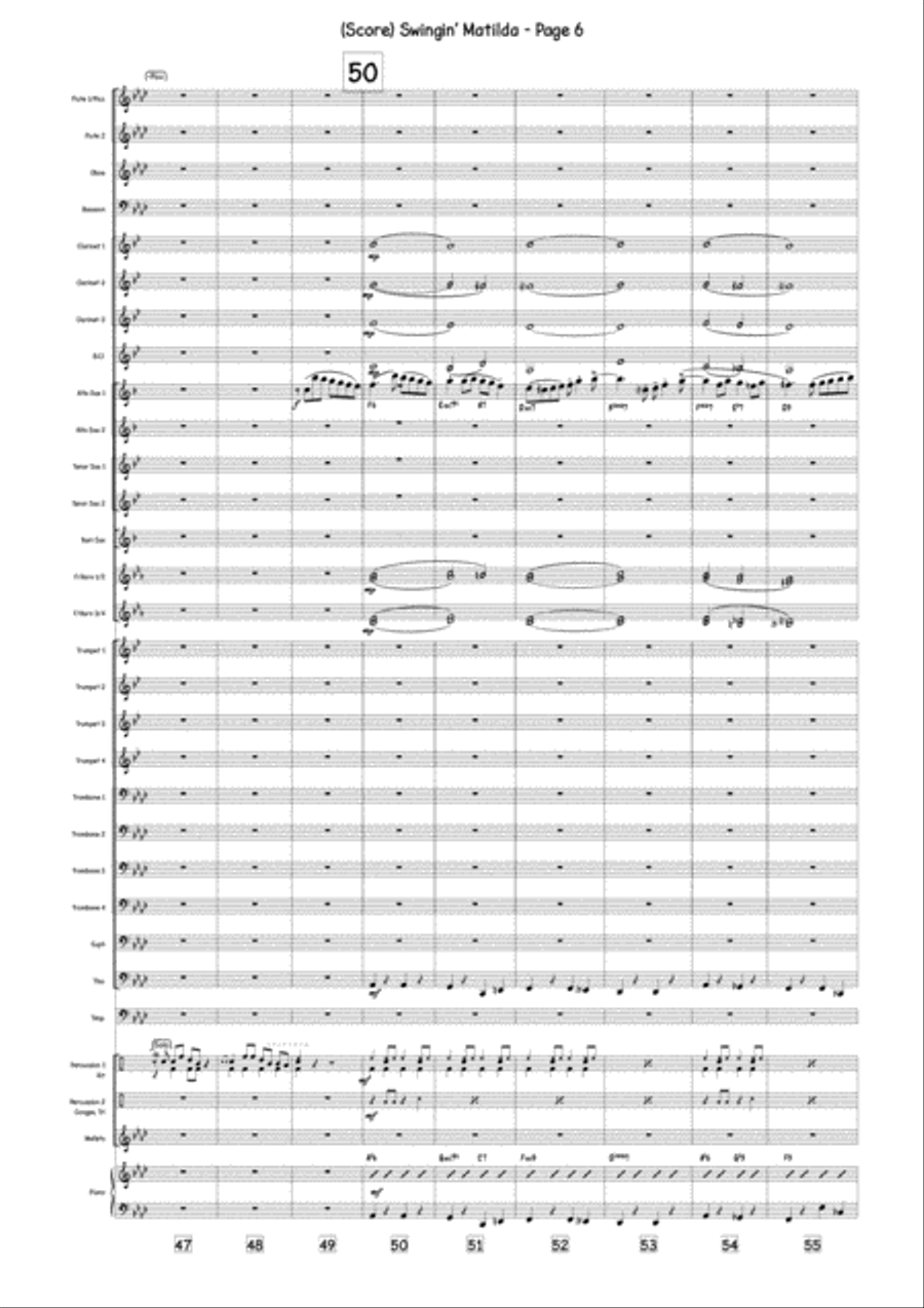 Swingin' Matilda Concert Band scores gallery preview page 6