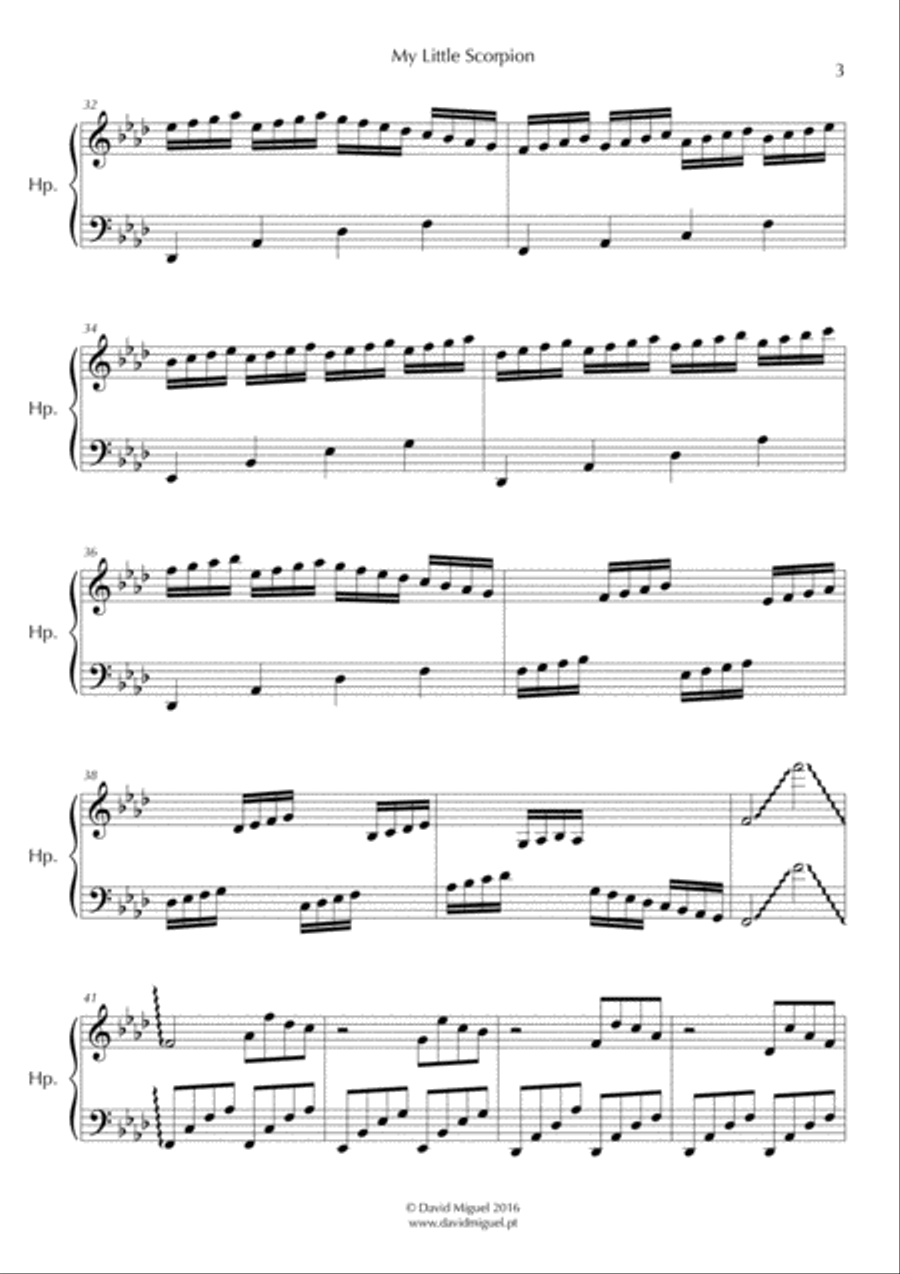 My Little Scorpion Harp scores gallery preview page 3