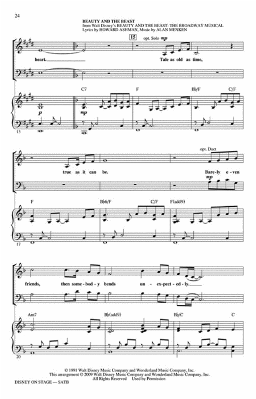Disney on Stage Disney on Stage Show Choir scores gallery preview page 5