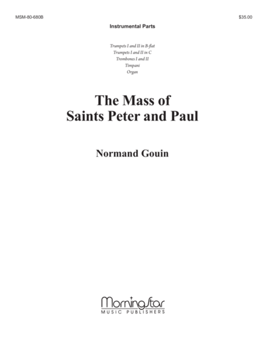 Mass of Saints Peter and Paul Choir scores gallery preview page 1