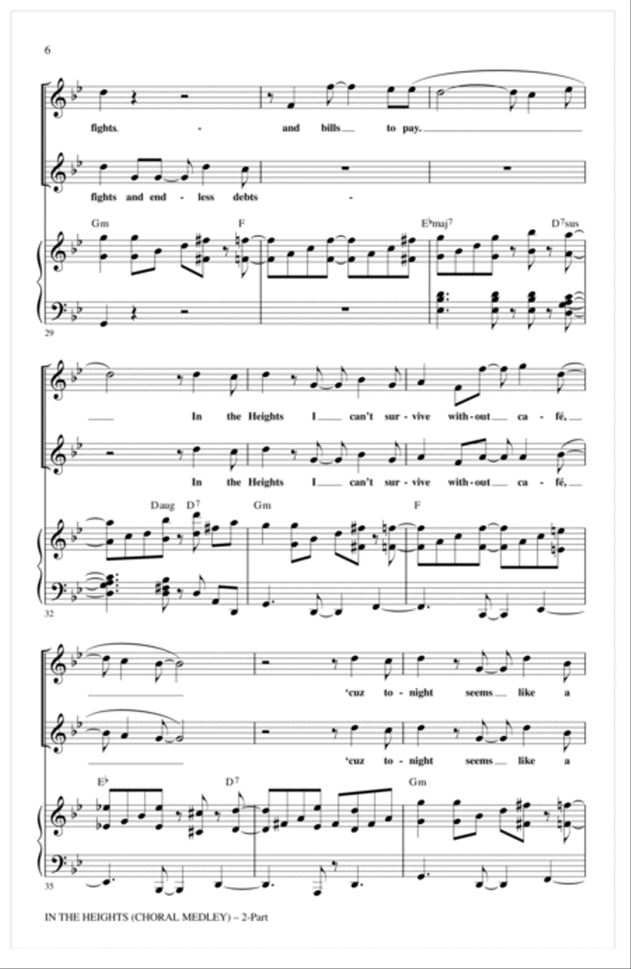 In The Heights (Choral Medley) (arr. Mac Huff)