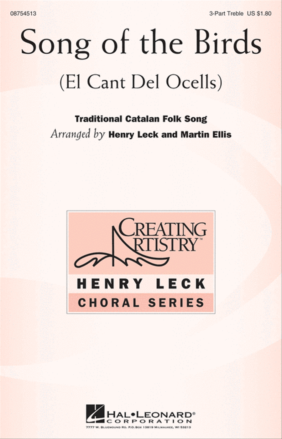 Song of the Birds 3-Part scores gallery preview page 1