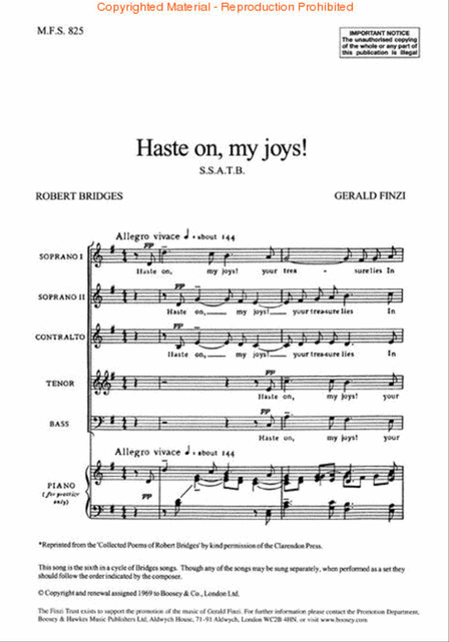 Haste on, my joys! Haste on, my joys! SSATB scores gallery preview page 2