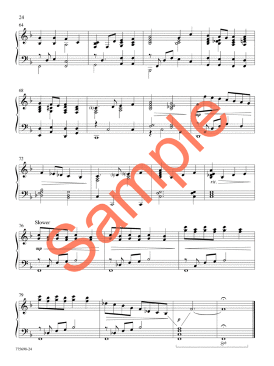 Hiding in Thee Piano Solo scores gallery preview page 21