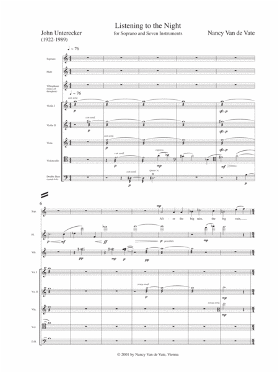 [Van de Vate] Listening to the Night Large Ensemble scores gallery preview page 3