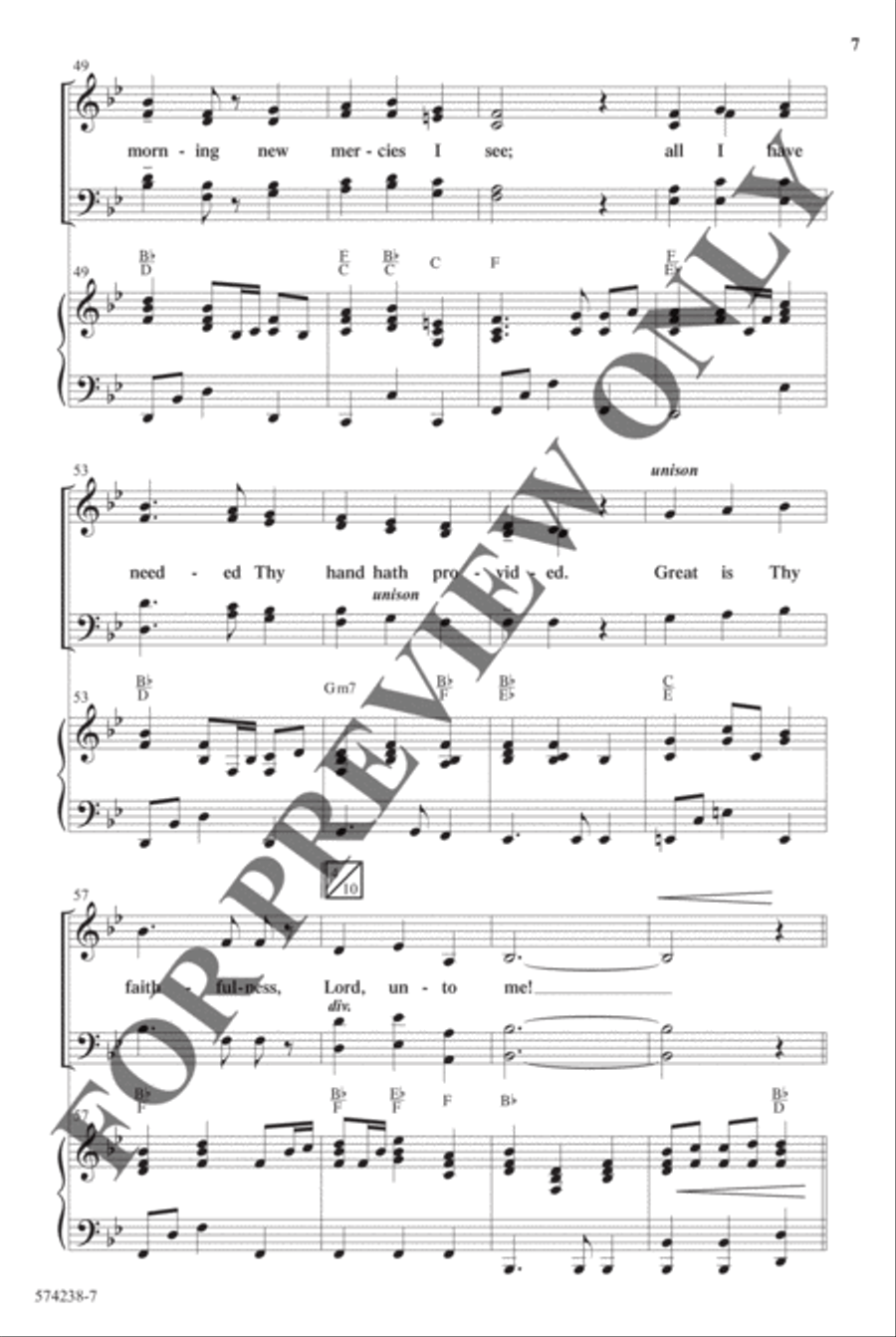 God's Faithfulness Medley - Anthem Choir scores gallery preview page 6