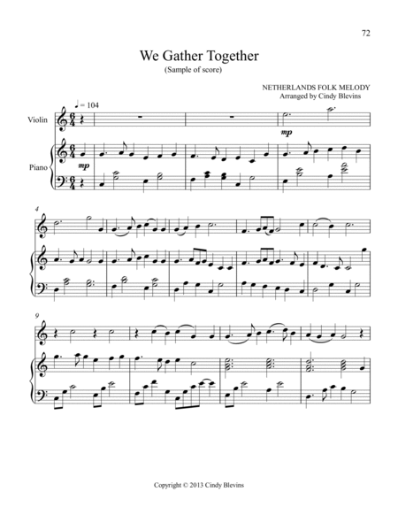 Piano and Violin (Play Hymns and Patriotic Songs) image number null