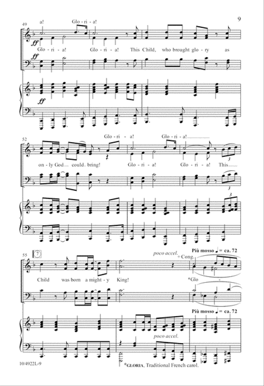 Born a Mighty King Born a Mighty King 4-Part scores gallery preview page 9