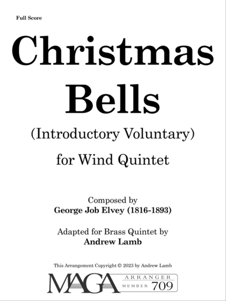 Christmas Bells (arr. for Wind Quintet) Woodwind Quintet scores gallery preview page 2