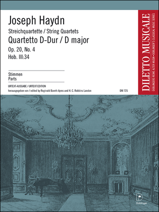Streichquartett D-Dur op. 20 / 4